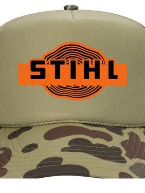 Stihl Chainsaws Foam Trucker Mesh Snapback Cap Hat Printed Graphic